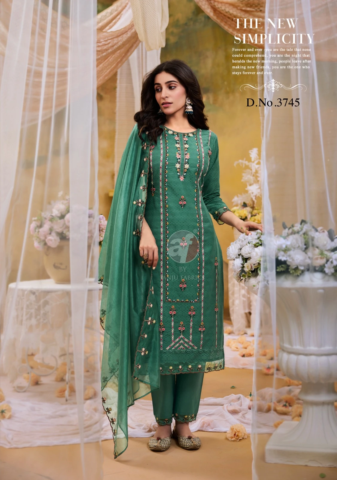 Anju Fabric Cotton Queen Fancy Wholesale Designer Readymade Salwar Suit Catalog — Designer Readymade Suits, Anju fabric wholesale from Surat — view 3